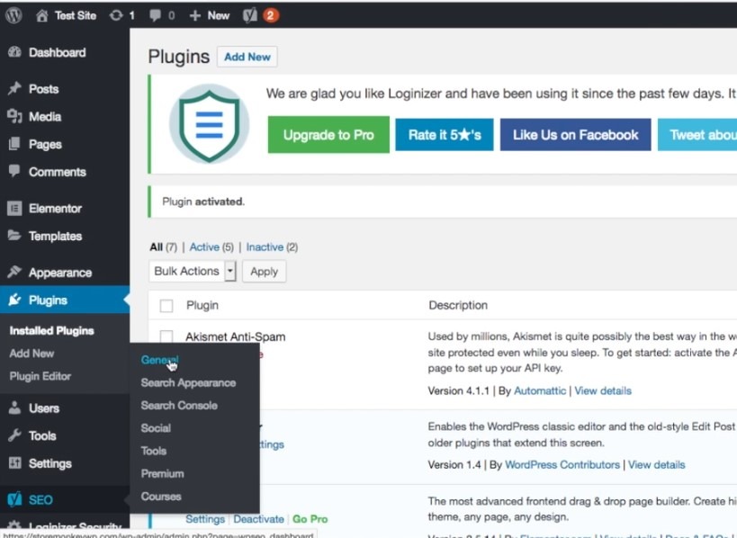 Creating XML sitemap WordPress website, step 1