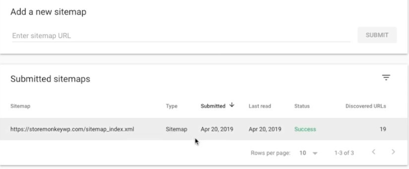 Submitting Sitemap To Google Search Console, step 5