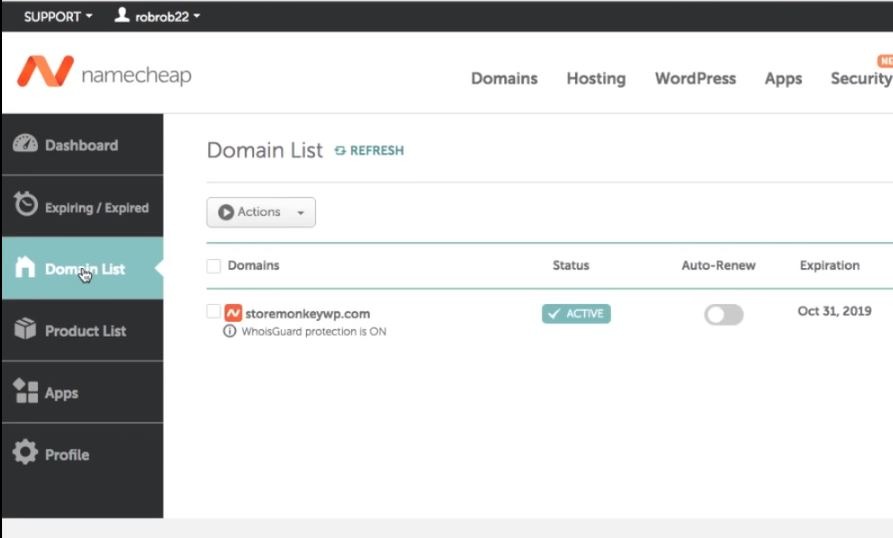 Change Namecheap Name servers to the Obtained Name Servers. Image 2
